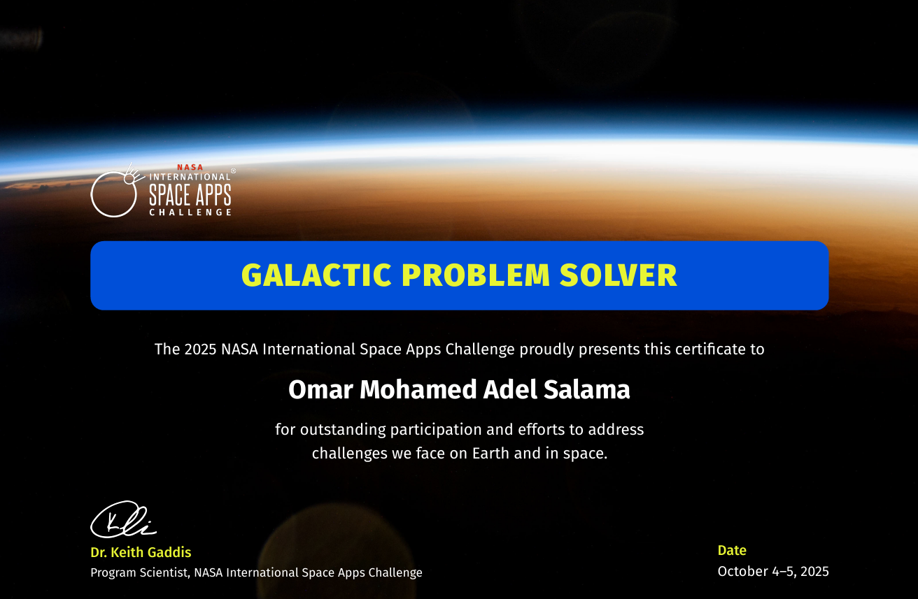 NASA Space Apps Challenge 2025